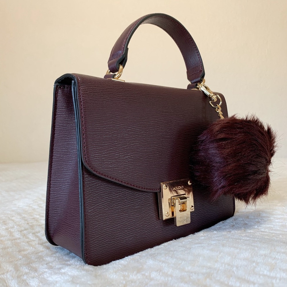 Aldo Adrelin Top Handle Bag Deep Plum